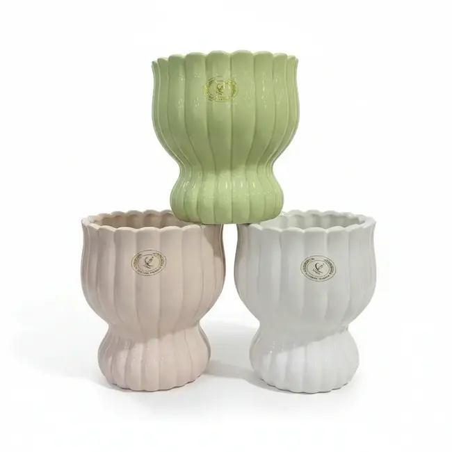 5" Fluted Petal Planter