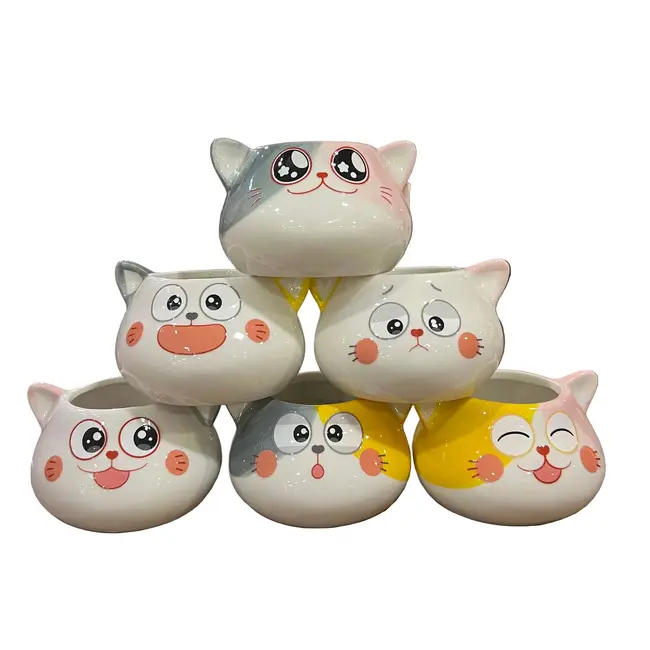 2" Cat Face Planter