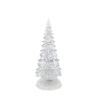 Small Light Up Swirling Glitter Tree