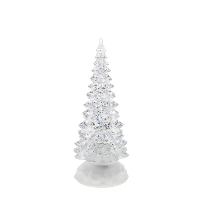 Small Light Up Swirling Glitter Tree