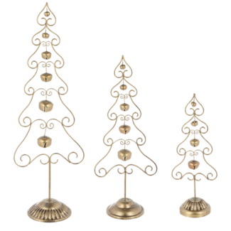 Metal Gold Bell Tree