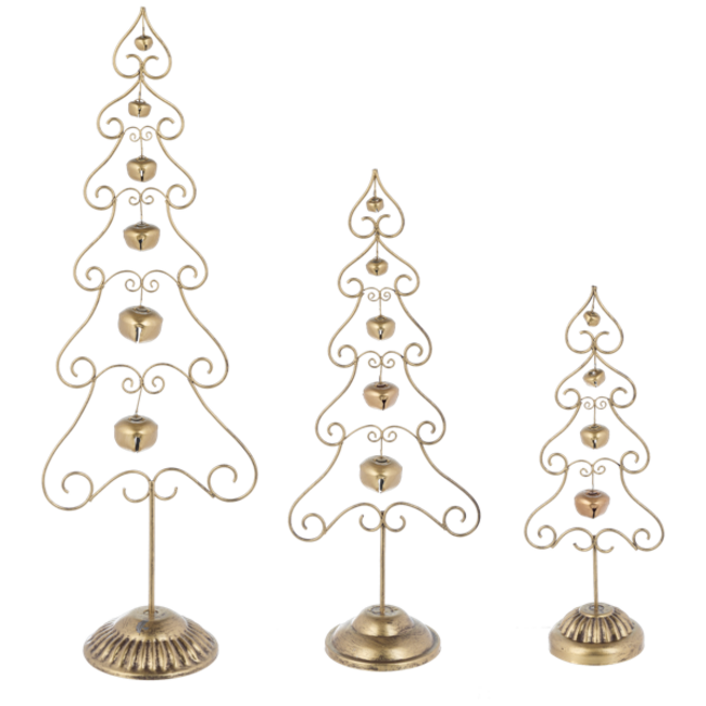 Metal Gold Bell Tree