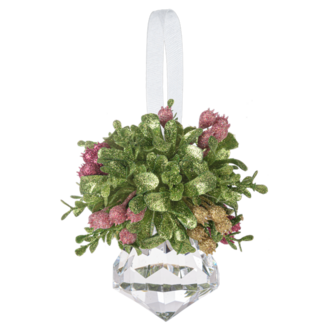 5" Mistletoe Jewel Ornament