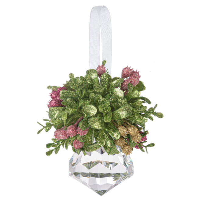 5" Mistletoe Jewel Ornament