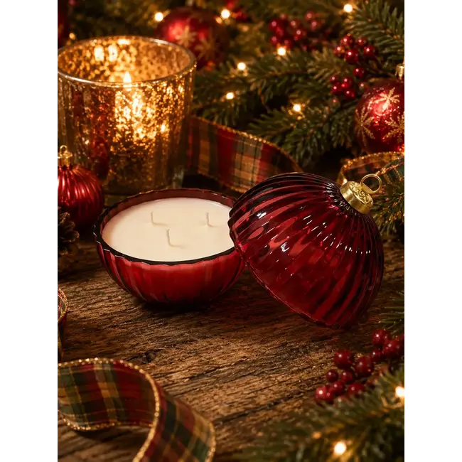Christmas Morning 3-Wick Ornament Candle 12oz