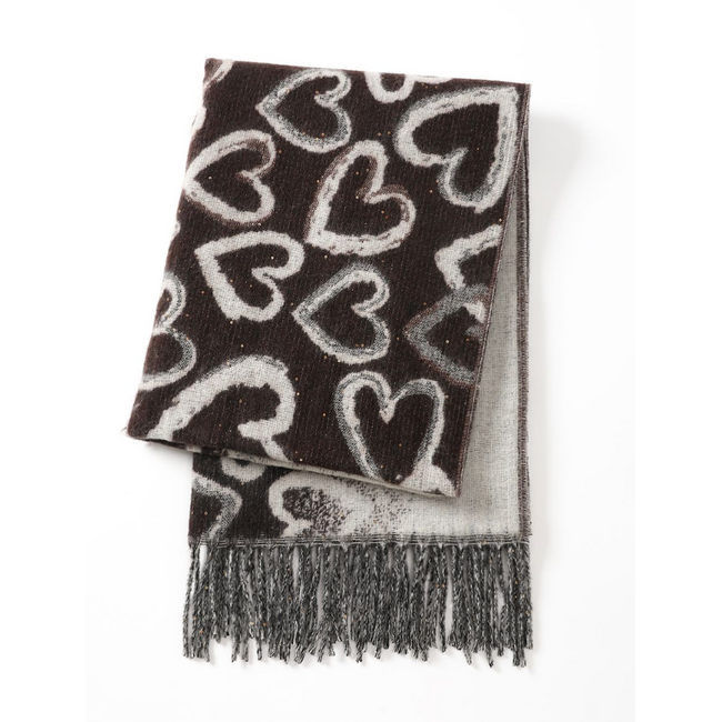 Scarf w/ Hearts