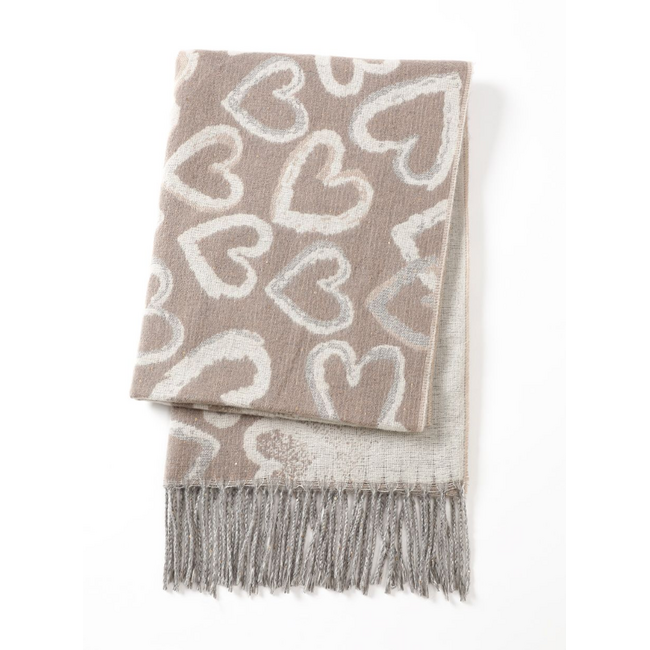 Scarf w/ Hearts