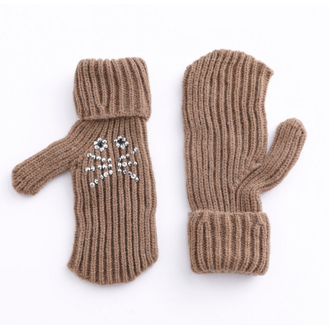 Kitty Knitted Mittens