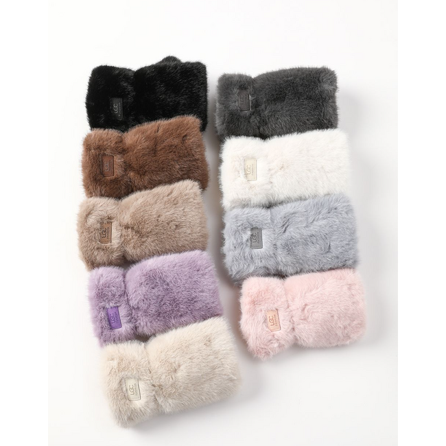 Faux Fur Fingerless Gloves