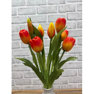 18.5" Fresh Touch Orange Tulip Bundle