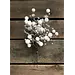 13" White Plastic Beaded Pic