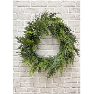 23" Fresh Touch Northern White Cedar Wreath