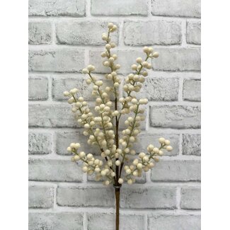 25.5" Cream Sugared Berry Spray