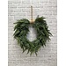 22" Northeren White Cedar Heart Wreath