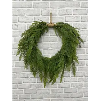 25" Cypress Heart Wreath