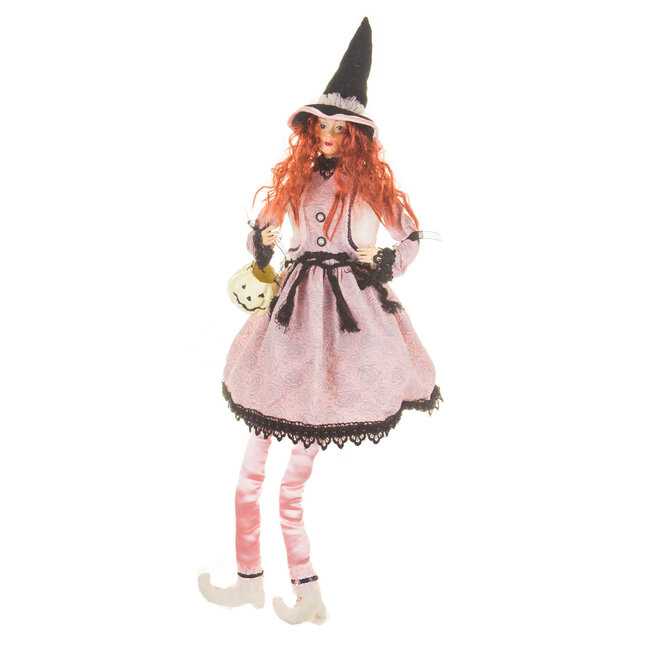 26" Pink Sitting Witch