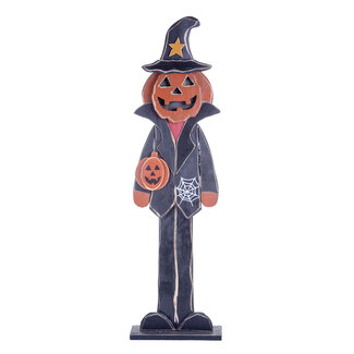 43" Wood Pumpkin Man Standee