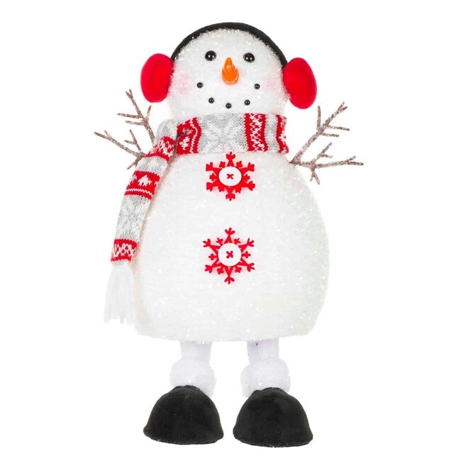 6" Bobbling Snowman w/ Earmuffs