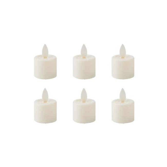 LED 6Pk White Votives