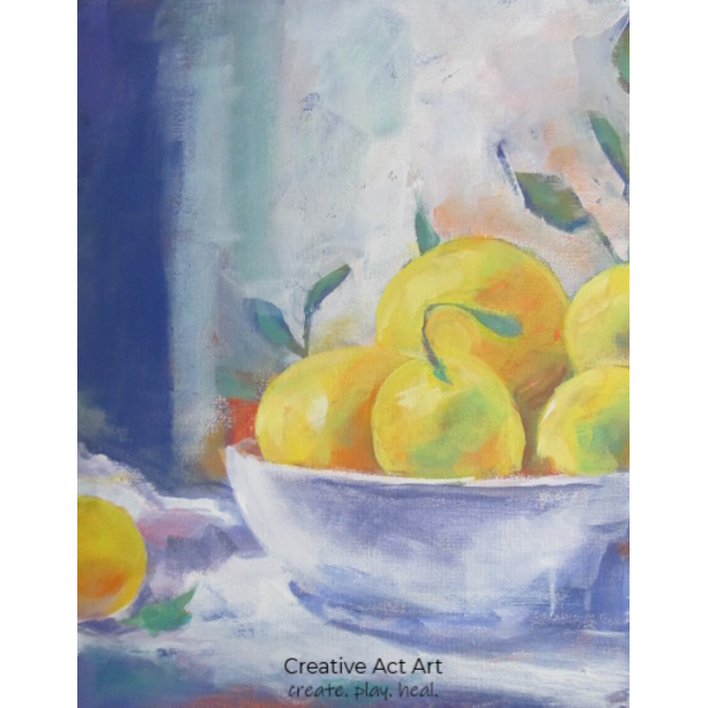 Bowl of Lemons Painting Workshop