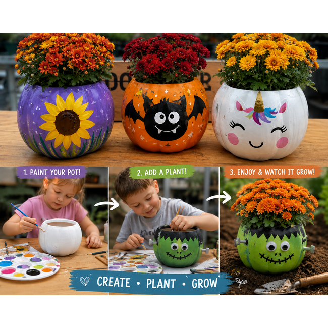 Halloween Kids Paint & Plant Workshop
