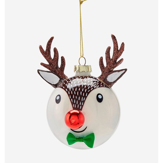 Reindeer Ball Ornament