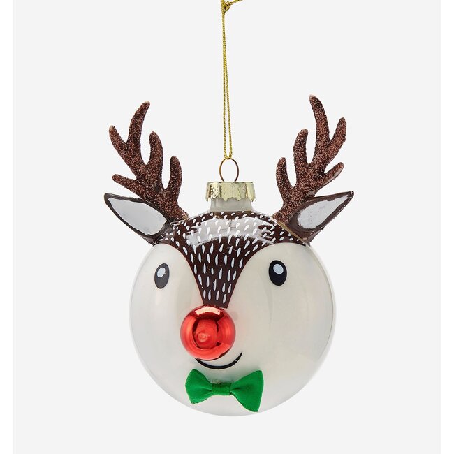 Reindeer Ball Ornament