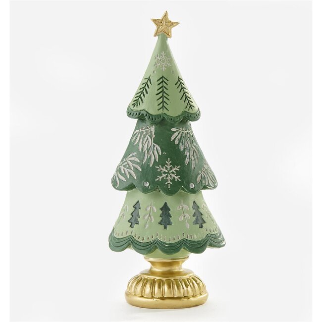 Green Christmas Tree Table Decor
