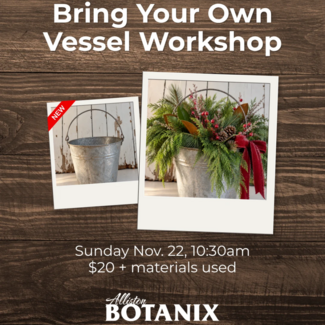 Bring Your Own Vessel Workshop