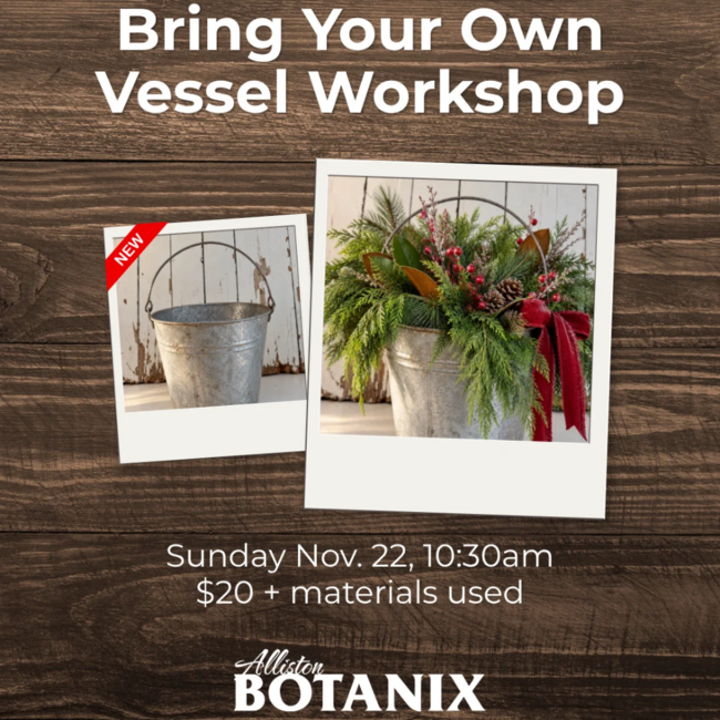 Bring Your Own Vessel Workshop