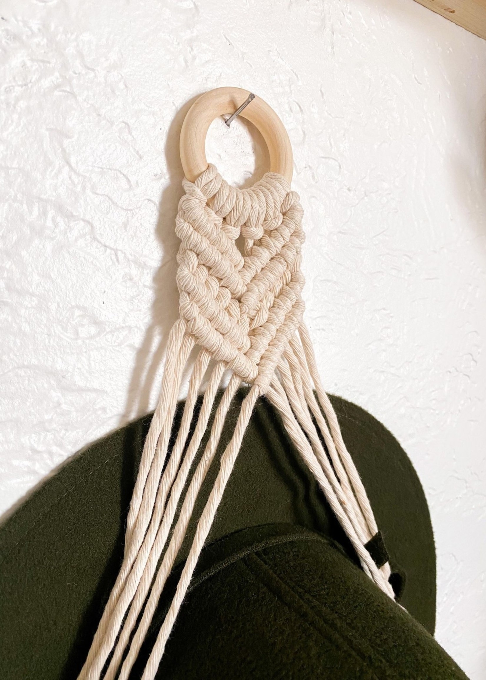 Macrame Single Hat Hanger