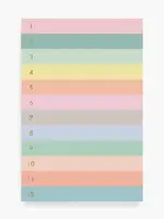 Rifle Paper Company Numbered Color Block Memo Notepad