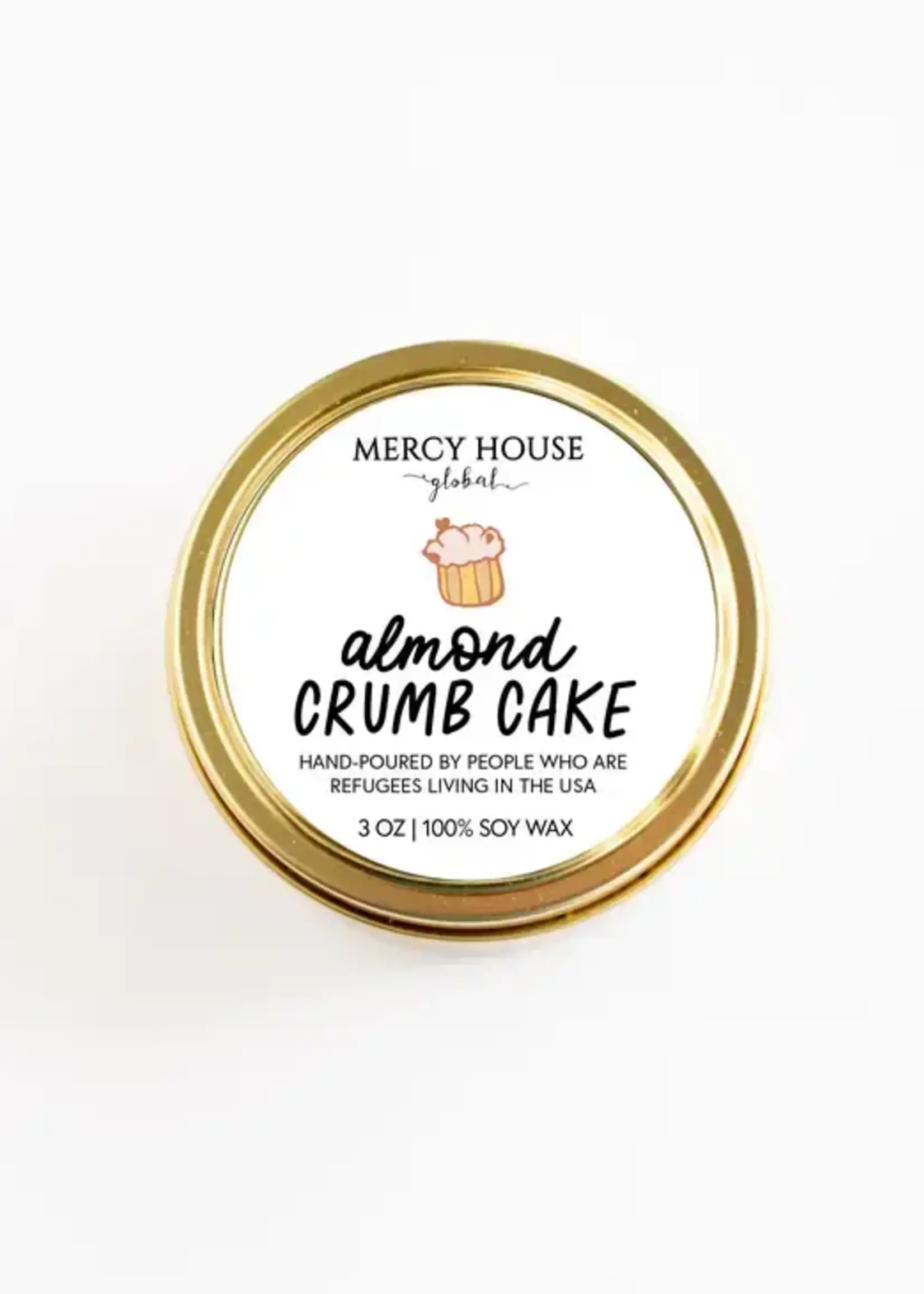 Mercy House Global Almond Crumb Cake Candle 3oz