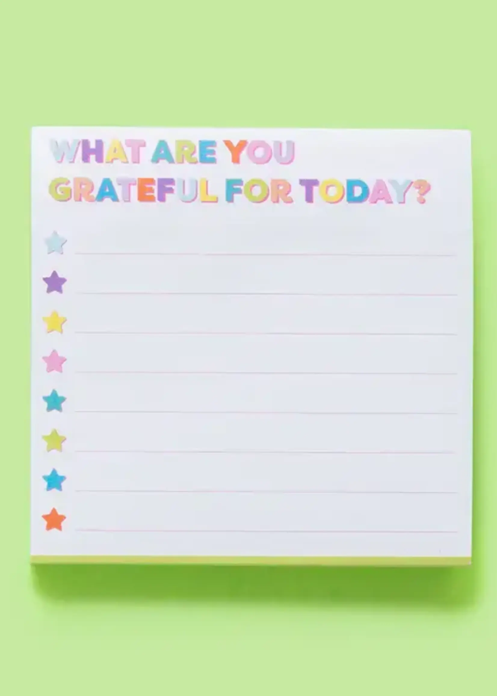 Gratitude Reminder Sticky Notes Pad