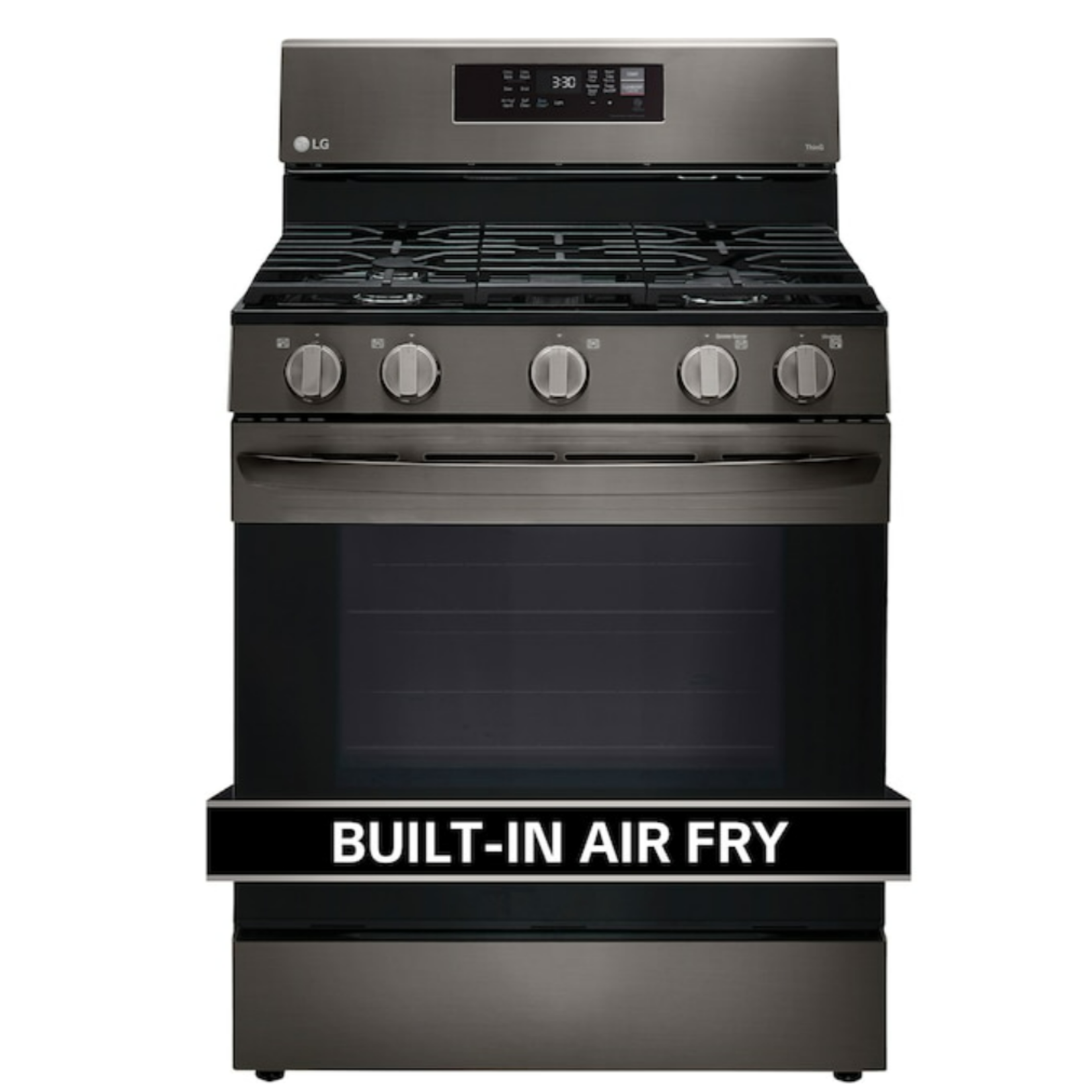 LG LG  gas range blk  Stainless