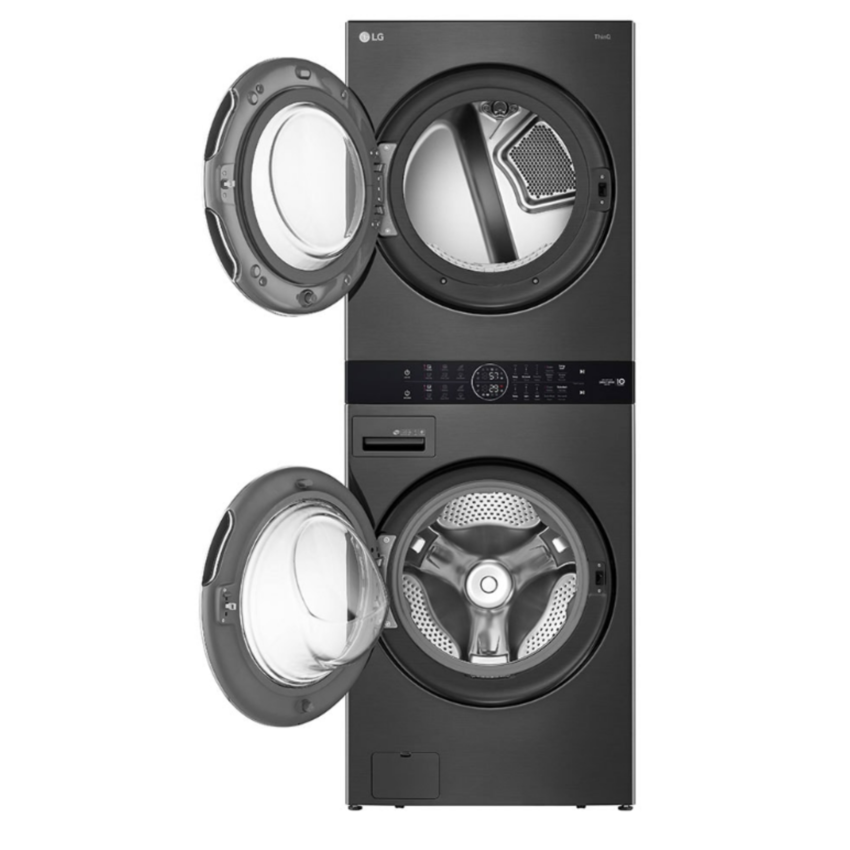 LG LG Single Unit Front Load LG WashTower with Center Control 4.5 cu ft Washer and 7.4 cu ft Electric Dryer