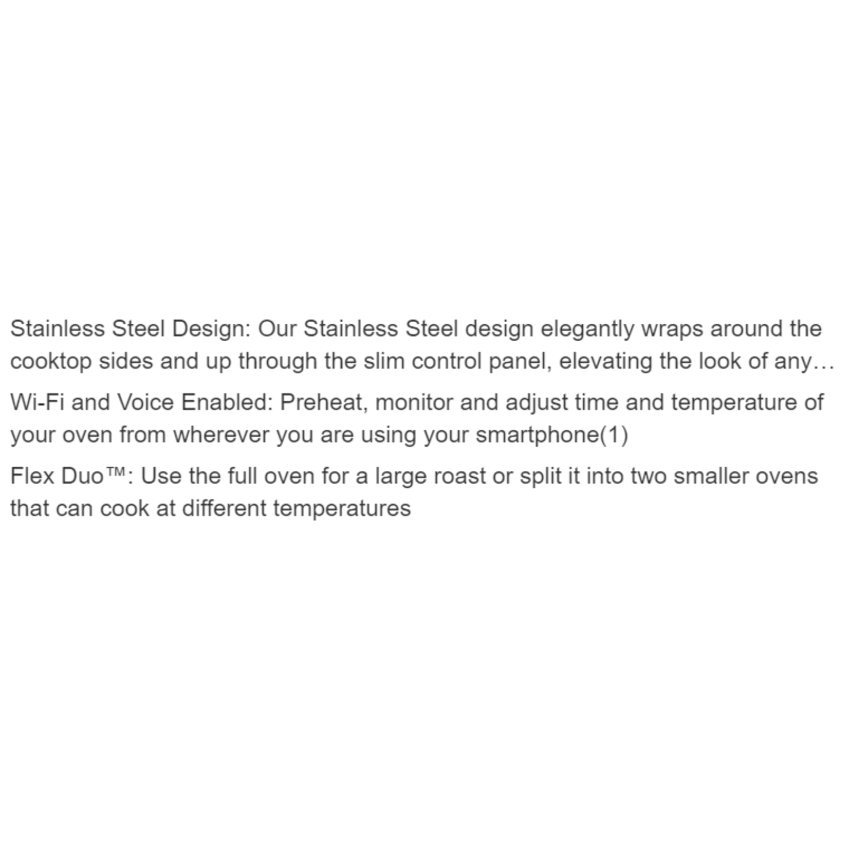 Samsung Samsung 6.3 cu ft Smart Electric Glass Top Range with Double Oven SS