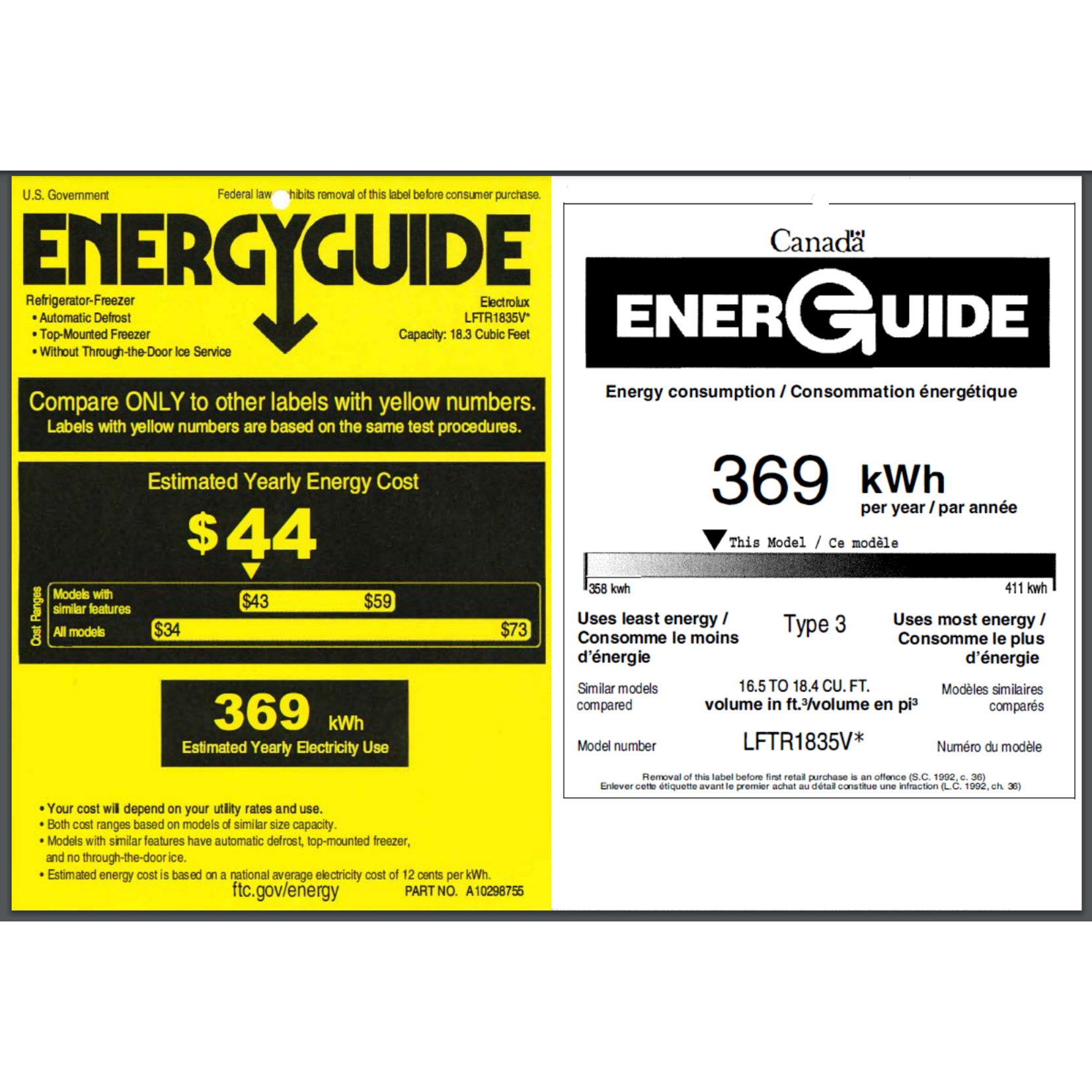Frigidaire Frigidaire Stainless Freezer top