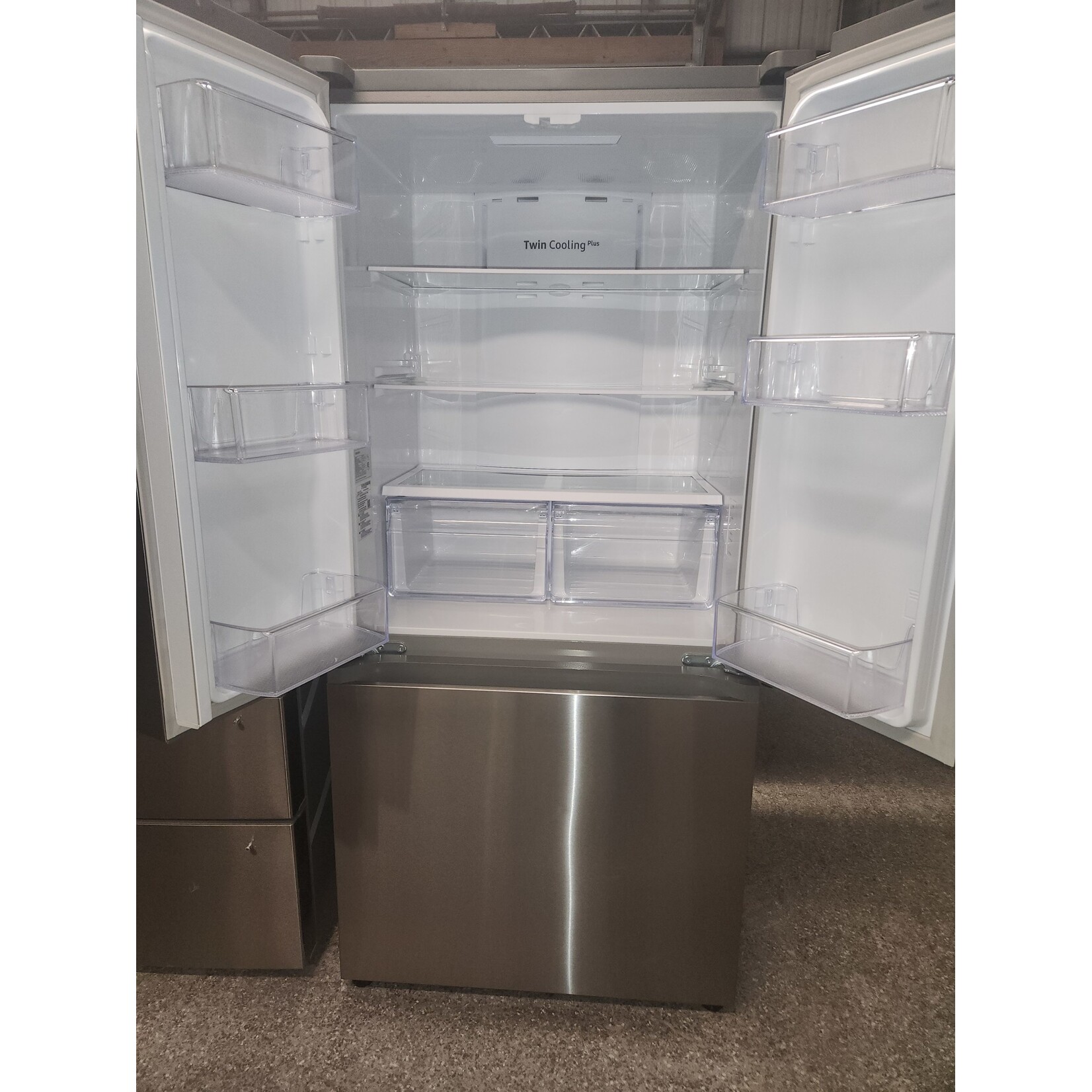 Samsung 17.5 cu ft French Door Smart Fridge Stainless Counter Depth Pre-Owned