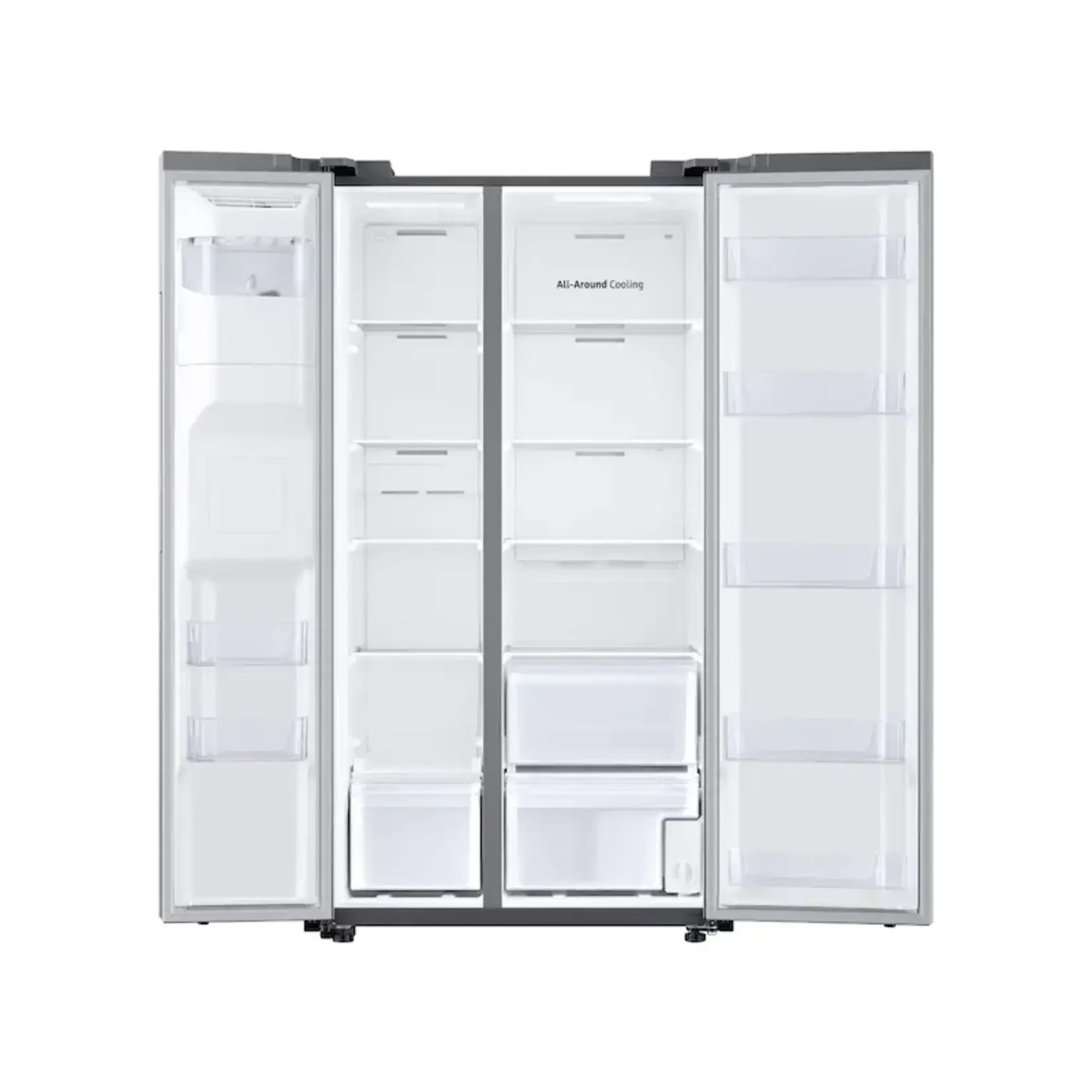 Samsung  22 cu ft Counter Depth Side By Side Refrigerator with Water and Ice in Door SS