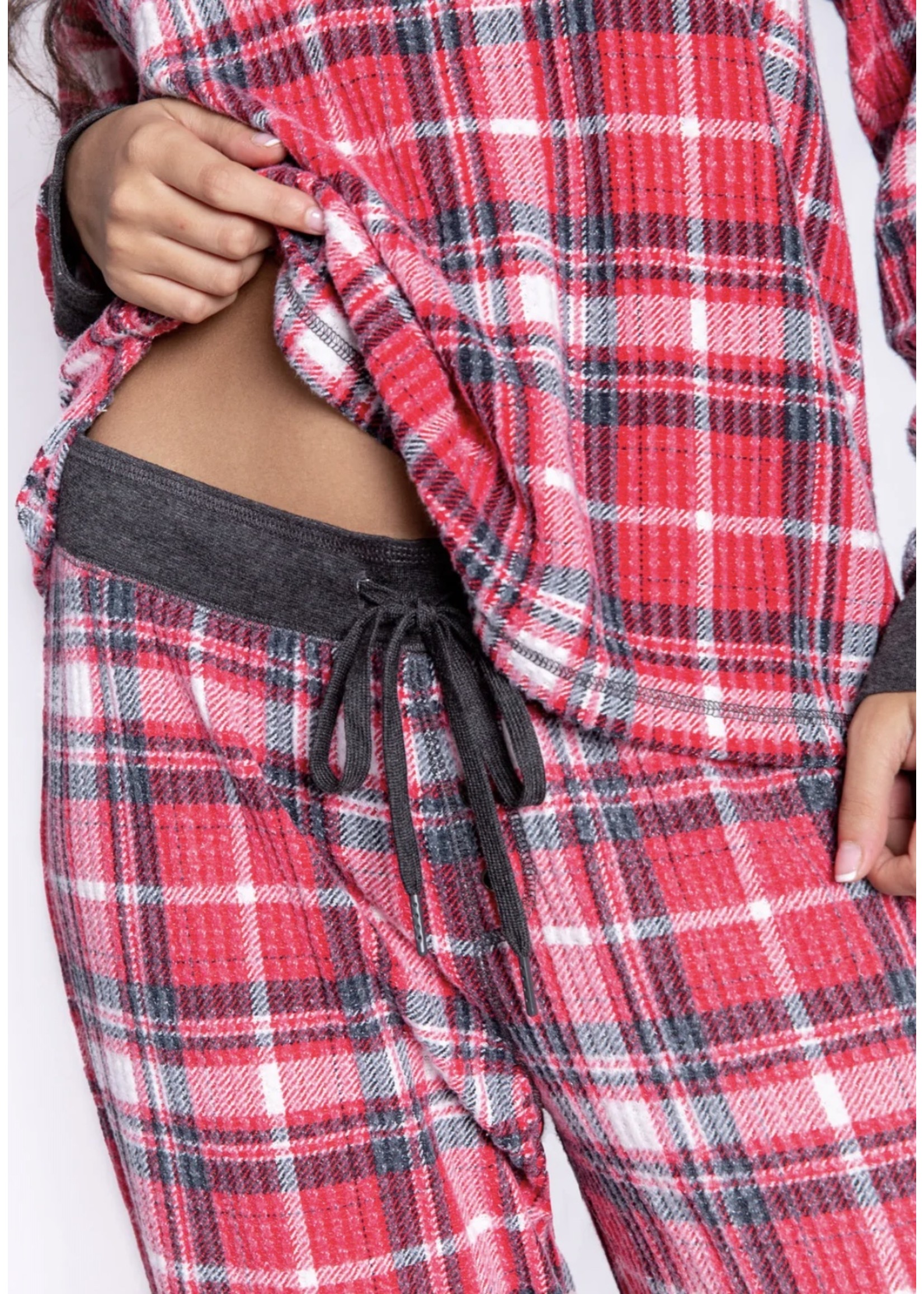 PJ Salvage Stars Womens Flannel PJ Set 2023 – Skiis & Biikes