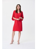 Joseph Ribkoff Draped Sleeves Shift Dress Style 231203