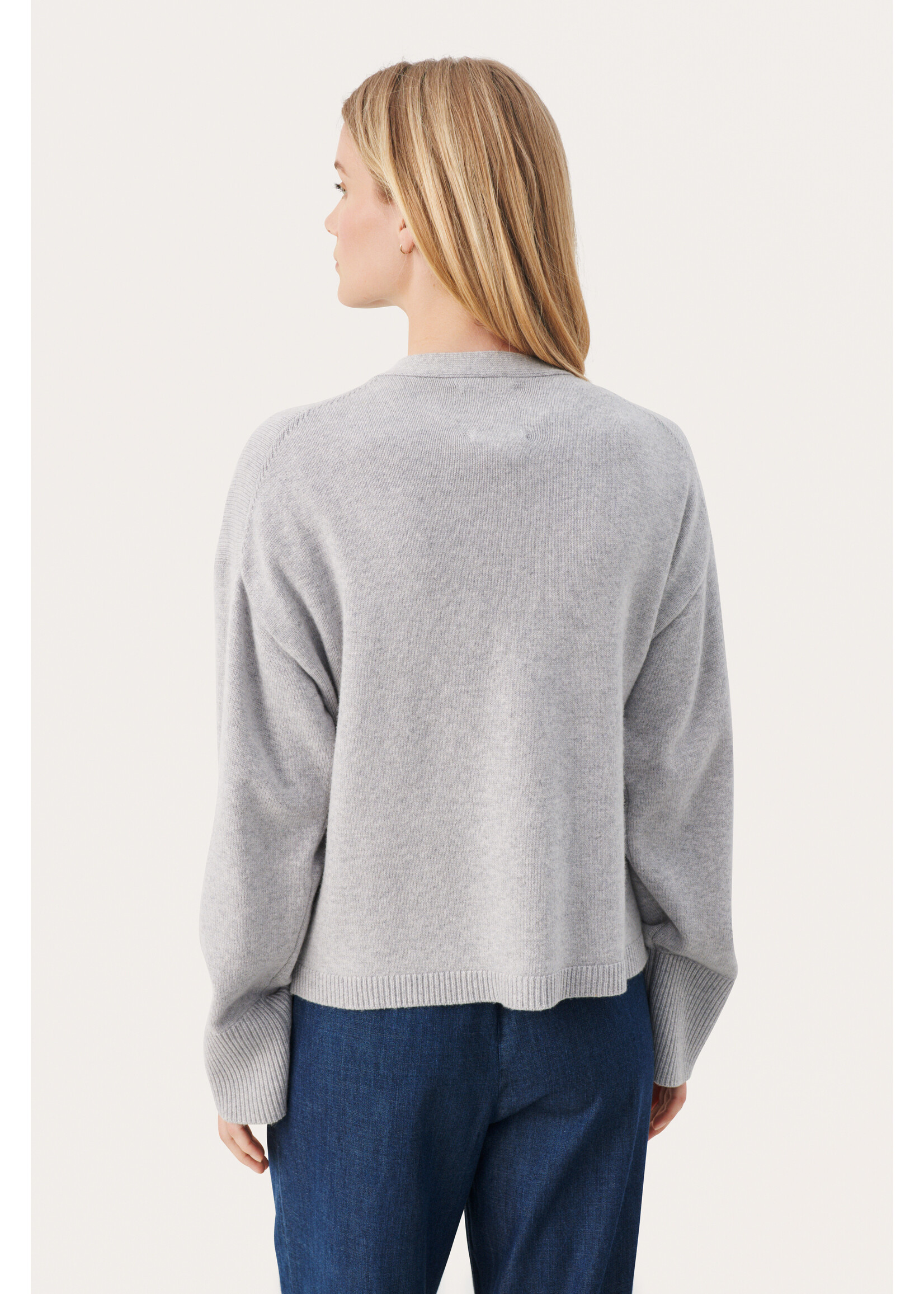 Part Two 30308207 GREY MELANGE SWEATER