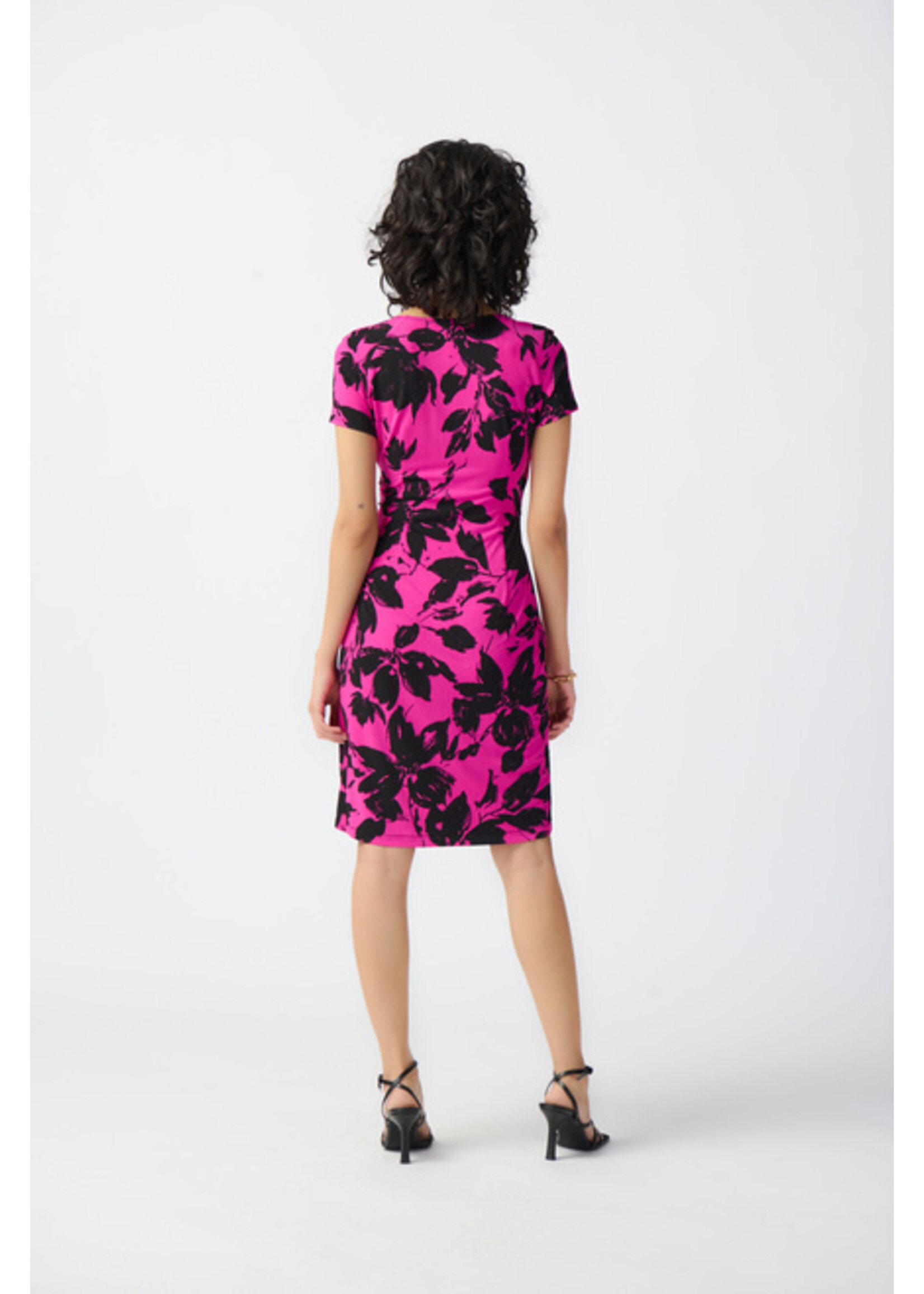 Joseph Ribkoff Floral Print Wrap Front Dress Style 241118