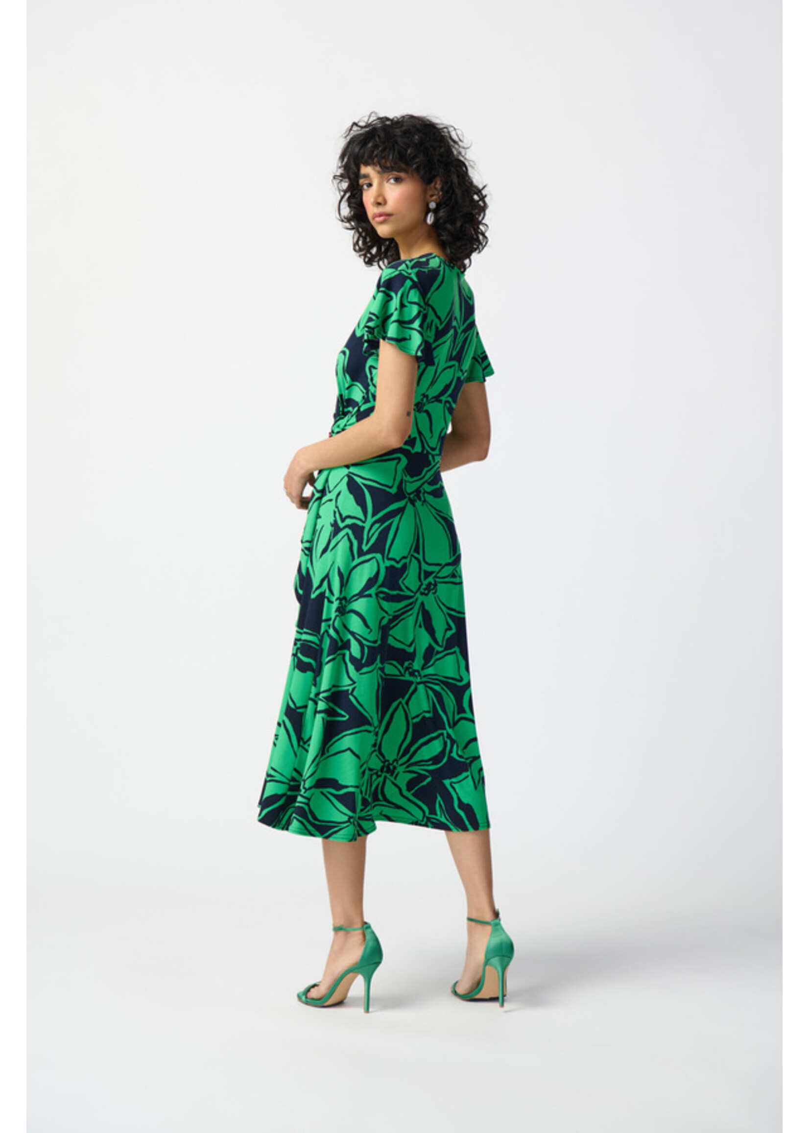 Joseph Ribkoff Floral Print Midi Dress Style 241052