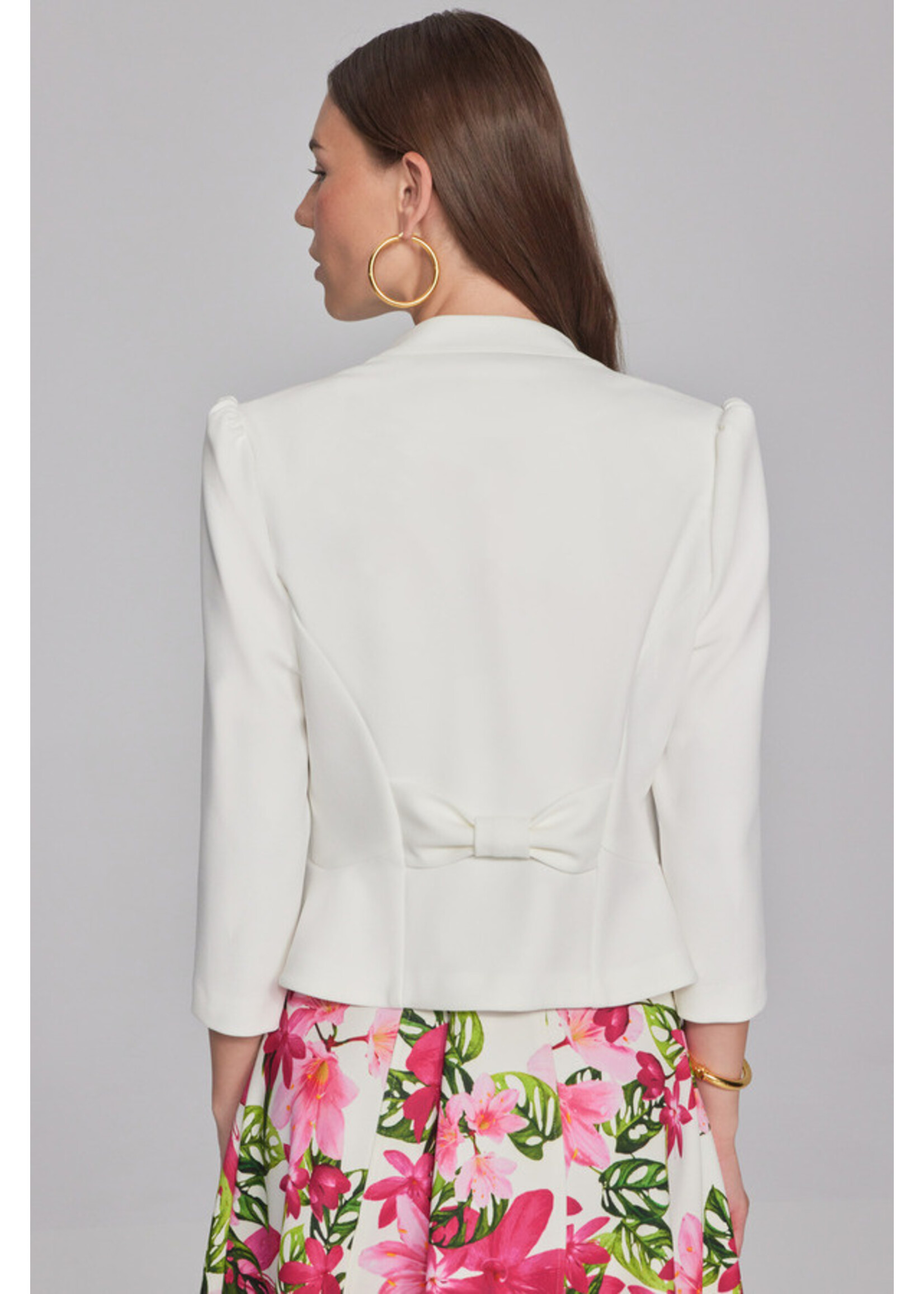 Joseph Ribkoff Puff Shoulder Cropped Jacket Style 241788