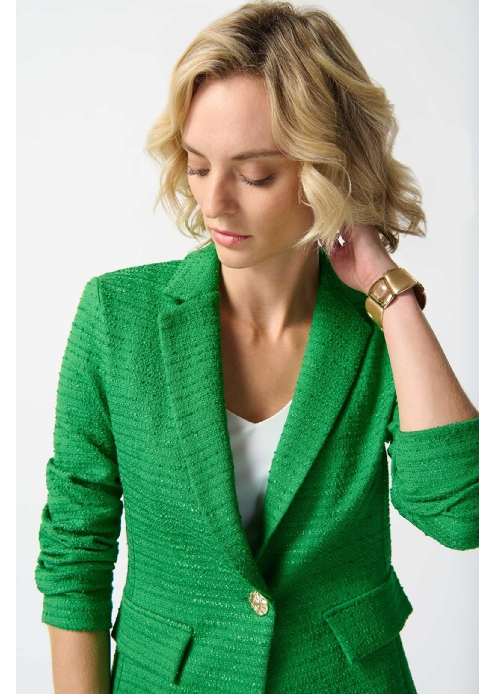 Joseph Ribkoff Bouclé Boxy Blazer