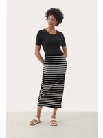 Part Two Black Stripe Skirt 30308442