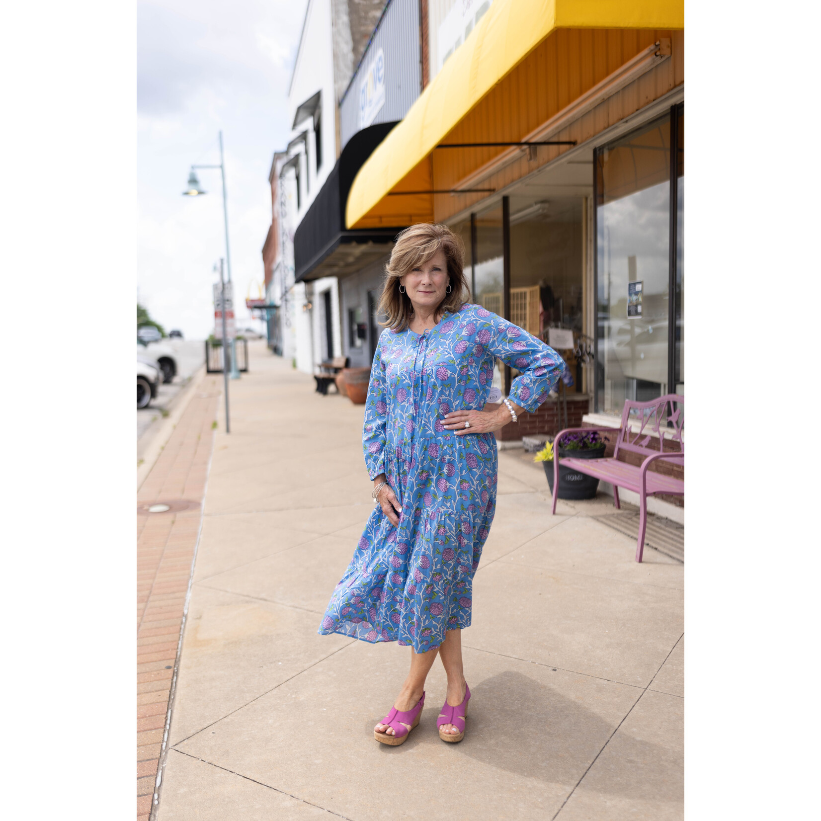 Ainsley Blue Maxi Dress