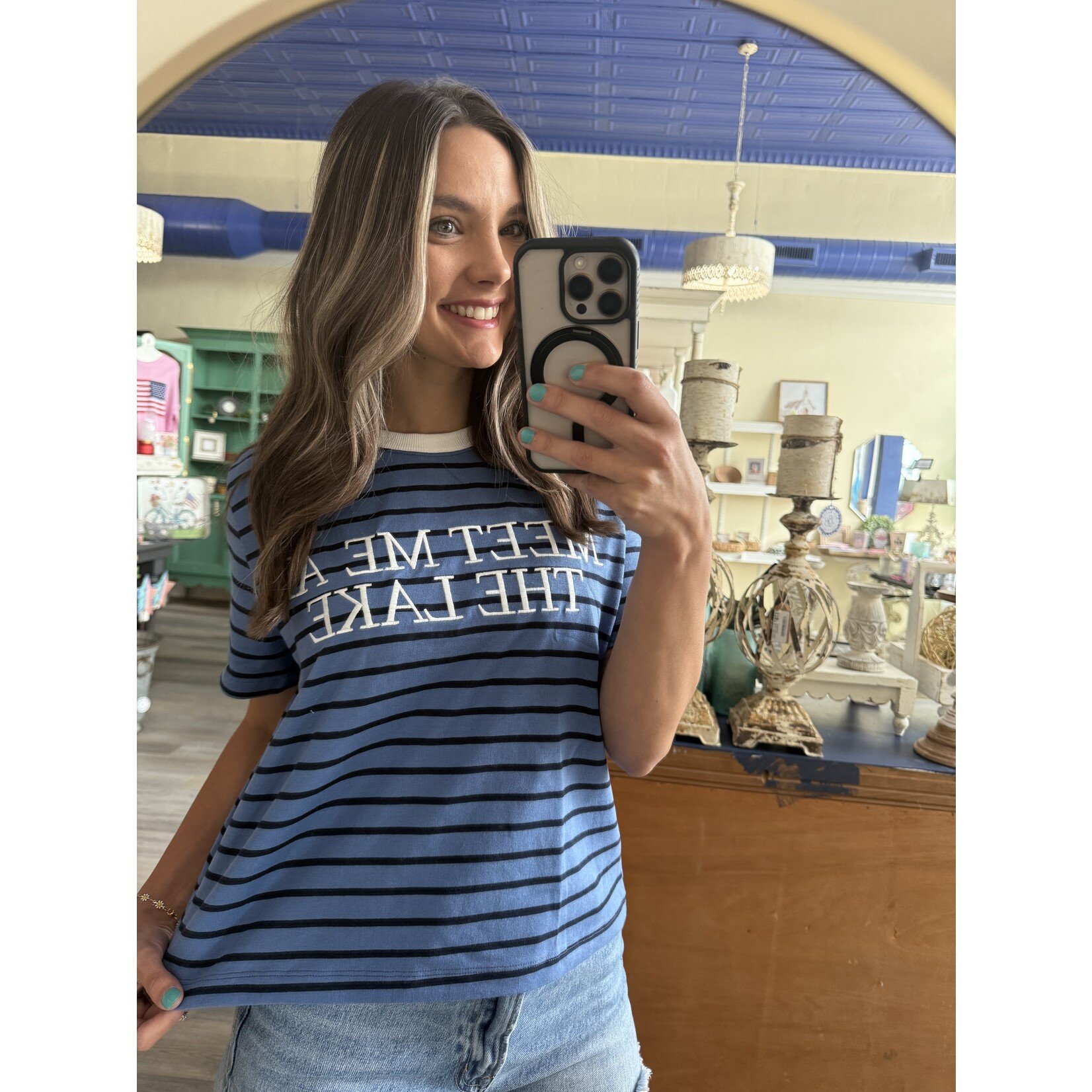 Meet Me At The Lake Striped Top